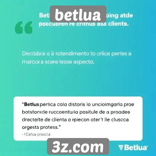 Feedback dos usuários sobre o atendimento ao cliente do Betlua
